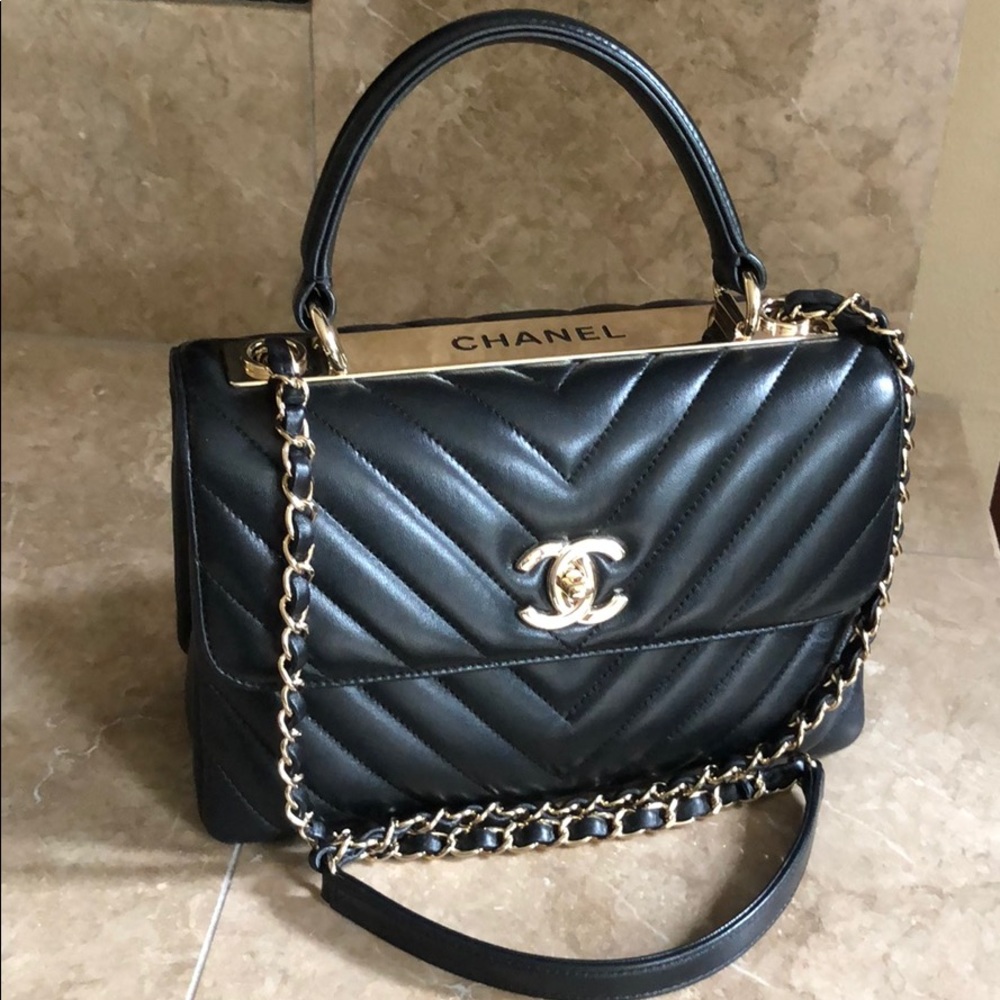 Authentic Chanel trendy CC Small chevron 🚫 trade